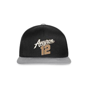 Aveyron 12 - Casquette snapback - noir/gris - Devant