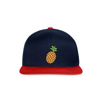ananas - Casquette snapback - bleu marine/rouge - Devant