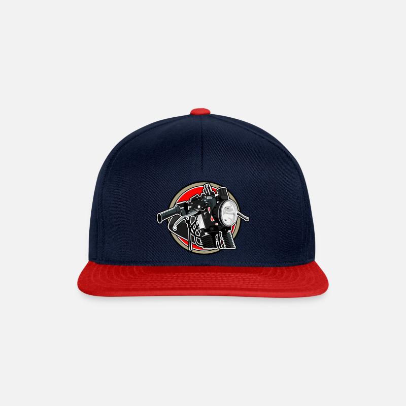 Motorrad - Snapback Cap - Navy/Rot