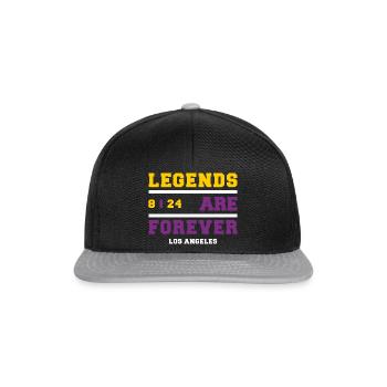 Legends Are Forever - Casquette snapback - noir/gris - Devant