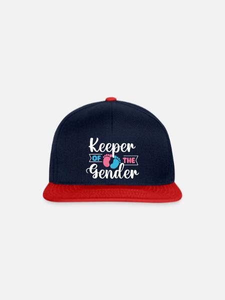 Hüter des Geschlechts - Enthüllungsparty-Highlight - Snapback Cap - Navy/Rot