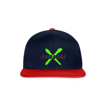 Predator - Snapback Cap - Navy/Rot - Vorne