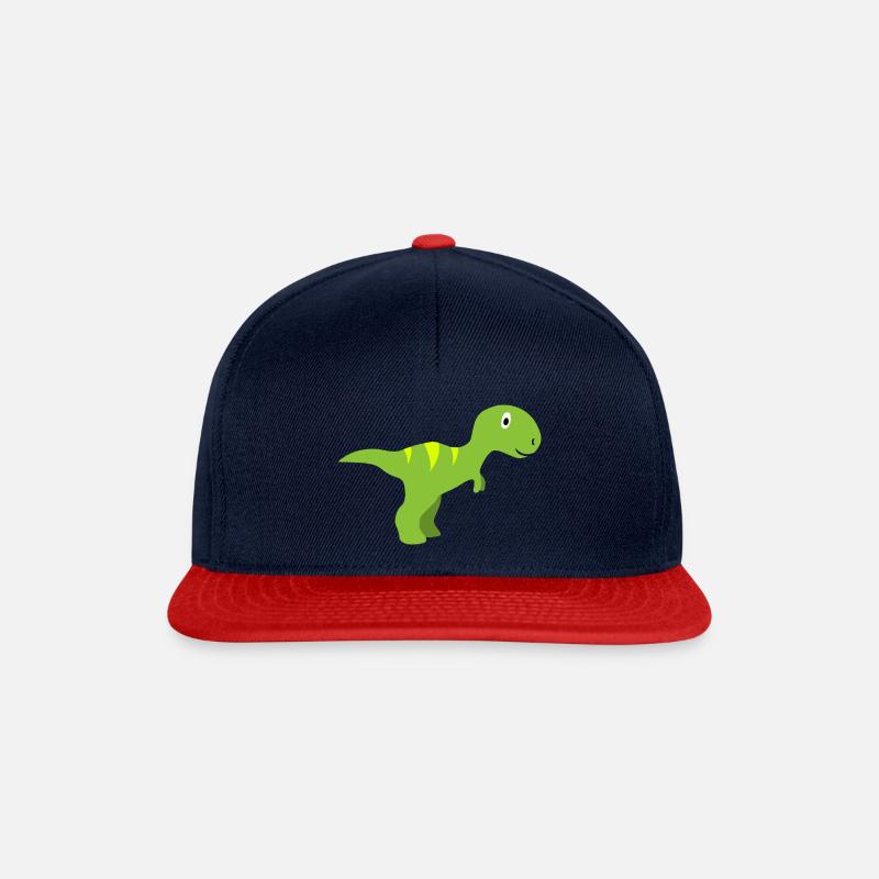 Dinosaur Accessories - Snapback Cap - navy/red