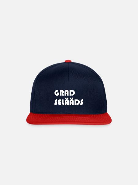 GRAD SELÄÄDS weiss - Snapback Cap - Navy/Rot