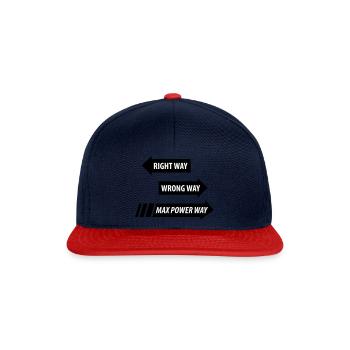 Max Power - Snapback Cap - navy/red - Front