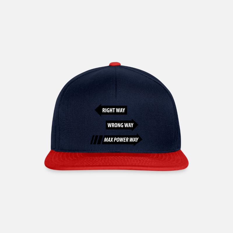 Max Power - Snapback Cap - Navy/Rot