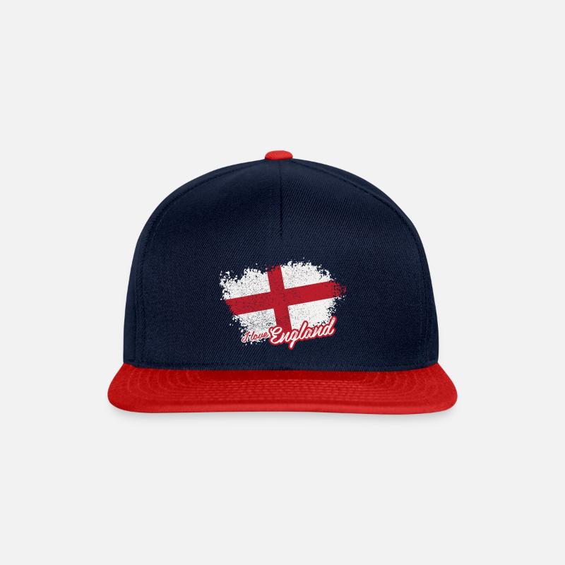 Ich liebe England - Snapback Cap - Navy/Rot