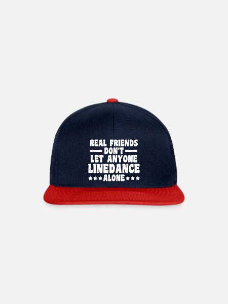 dance Linedance dancer Geschenk - Snapback Cap - Navy/Rot