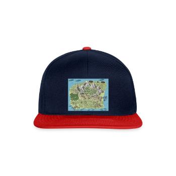 Herbivera - Casquette snapback - bleu marine/rouge - Devant