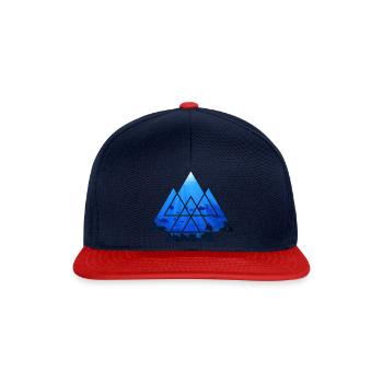 Diving Diver Triangle Sea Underwater - Snapback Cap - navy/red - Front