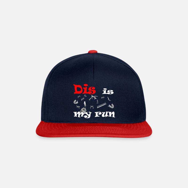 Dis is my run - Snapback Cap - Navy/Rot