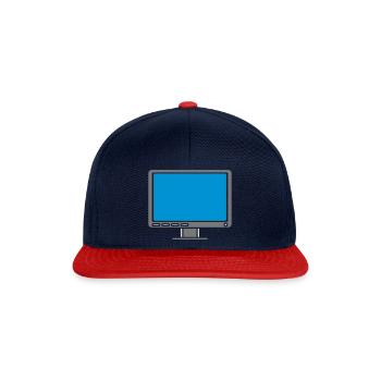 Design Screen Display Computer - Snapback Cap - navy/red - Front