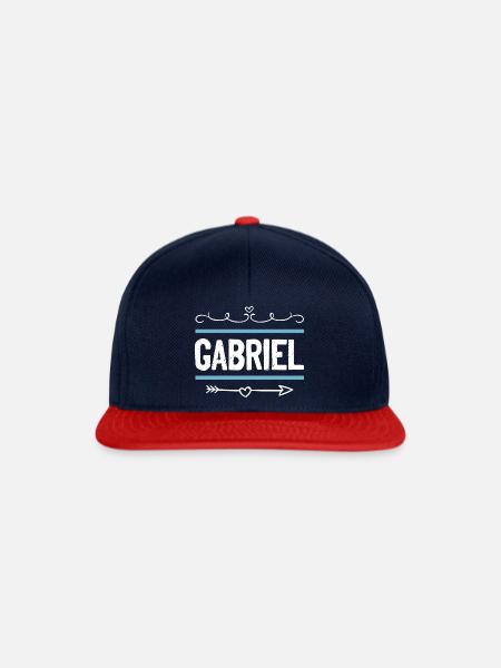 Gabriel - Snapback Cap - Navy/Rot