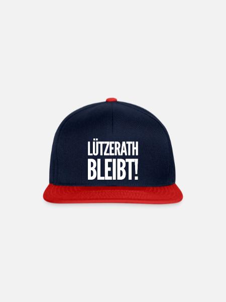 Lützerath bleibt - Snapback Cap - Navy/Rot