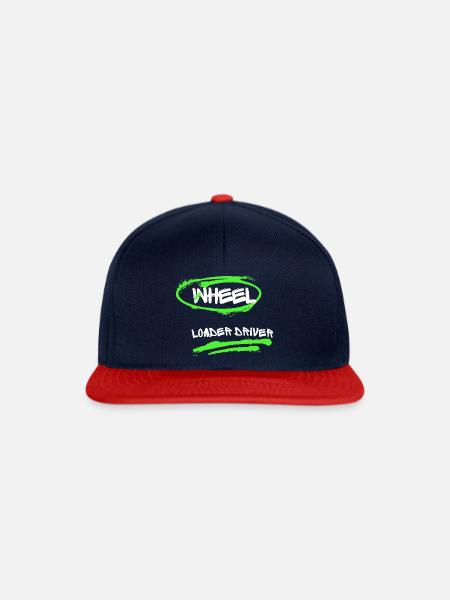 Wheel Loader Driver Graffiti - Snapback Cap - Navy/Rot
