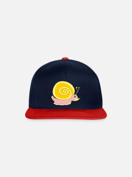 Schnecken - Snapback Cap - Navy/Rot