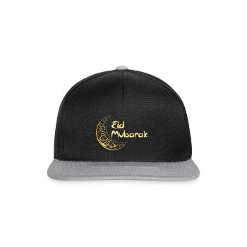 Ramadan Eid Mubarak Breaking the Fast Greeting - Snapback Cap - black/grey - Front
