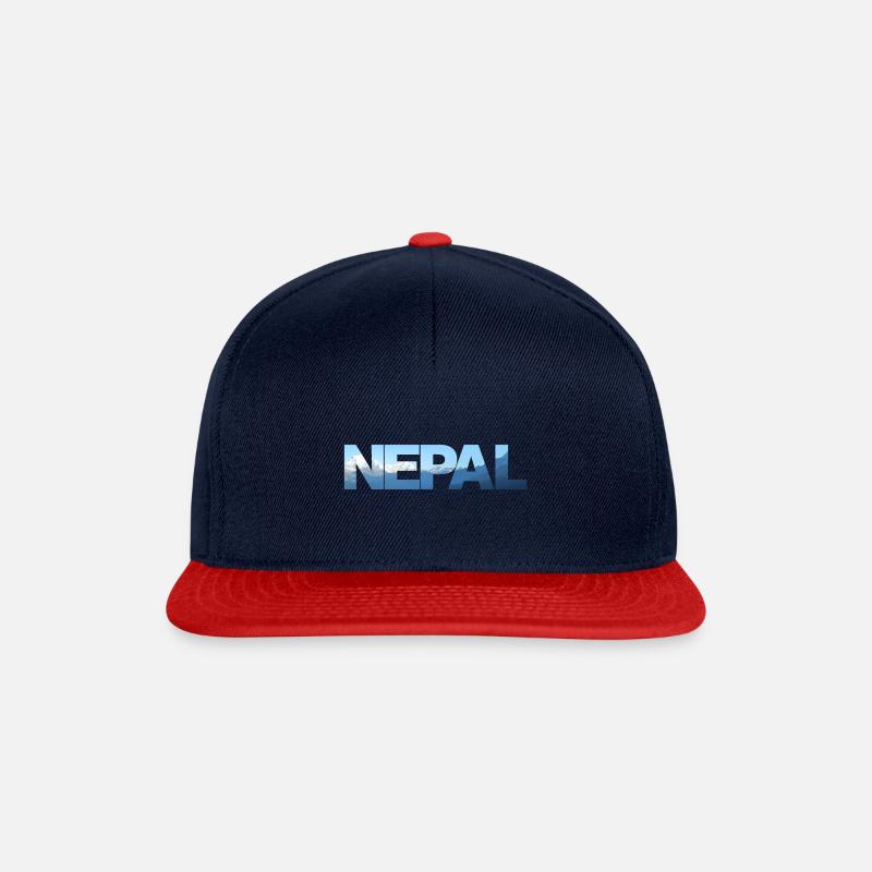 Nepal - Snapback Cap - Navy/Rot