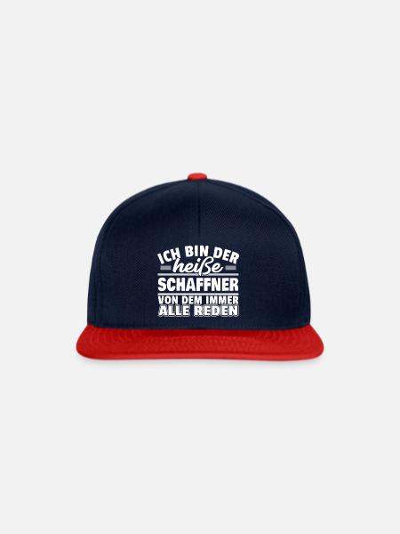 Heißer Schaffner - Snapback Cap - Navy/Rot