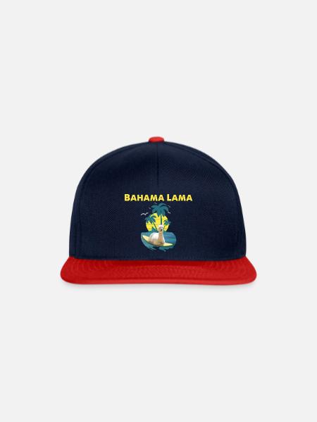 Bahama Lama - Snapback Cap - Navy/Rot