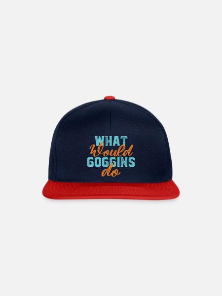 What would Goggins do - Snapback Cap - Navy/Rot