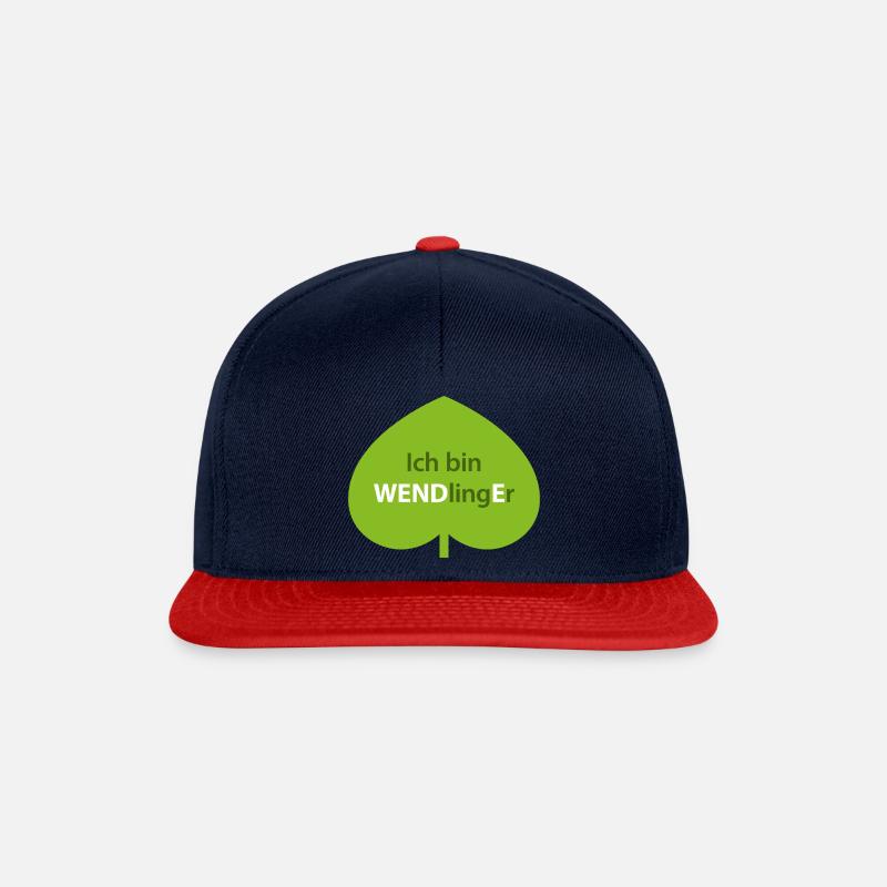 Ich bin WENDlingEr - Snapback Cap - Navy/Rot