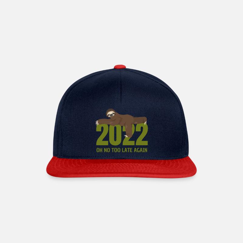 OH TOO LATE AGAIN - 2022 - Snapback Cap - navy/red