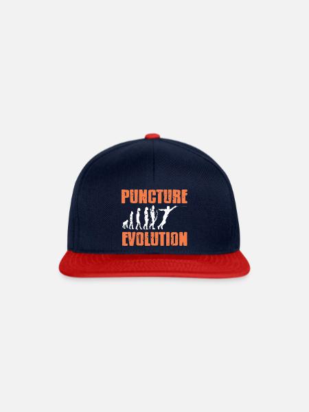 Puncture Evolution Retro Evolution Of A Fencer - Snapback Cap - Navy/Rot
