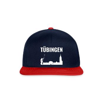 Tübingen Skyline City - Snapback Cap - navy/red - Front
