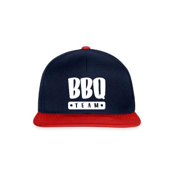 Équipe Bbq - Casquette snapback - bleu marine/rouge - Devant
