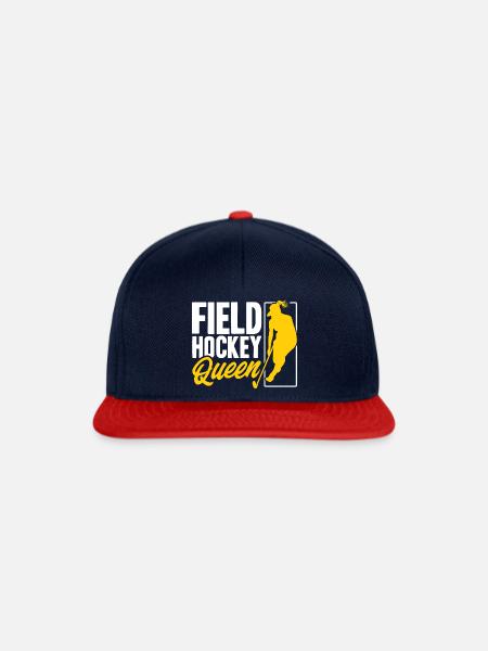 Feldhockey Mannschaftssport Feldhockey Spiel Gesch - Snapback Cap - Navy/Rot