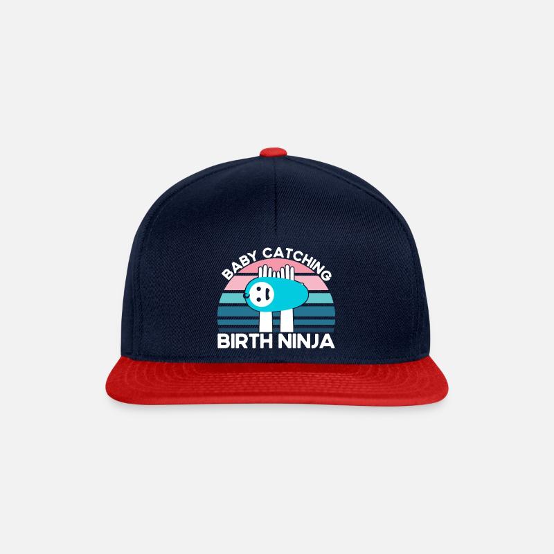 Obstetrician Midwife LD Work Gift - Snapback Cap - navy/red