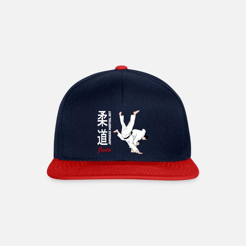 Judo - Judoka - Kampfsport - Snapback Cap - Navy/Rot