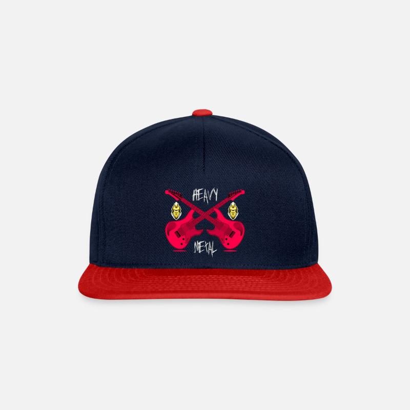 HEAVY METAL! - Snapback Cap - Navy/Rot