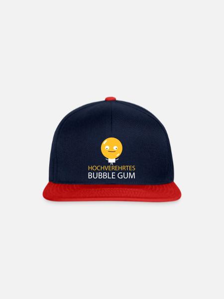 Kaugummi mit Publikum - Snapback Cap - Navy/Rot