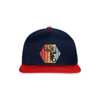 BMX Zubehör für Kinder - Snapback Cap - Navy/Rot - Vorne
