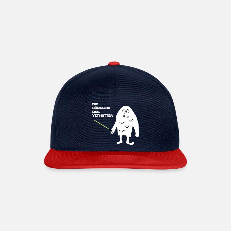 Rückkehr der Yeti-Ritter - Snapback Cap - Navy/Rot