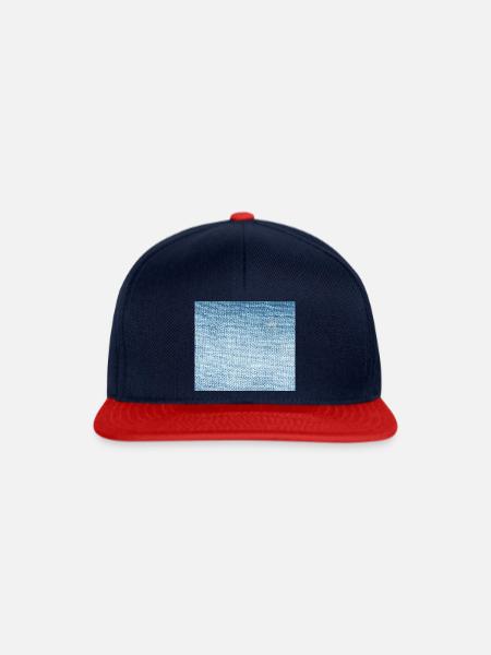 Jeans - Snapback Cap - Navy/Rot