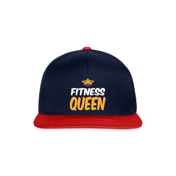Fitness Queen Gym Muscle Building Women - Snapback Cap - navy/red - Front