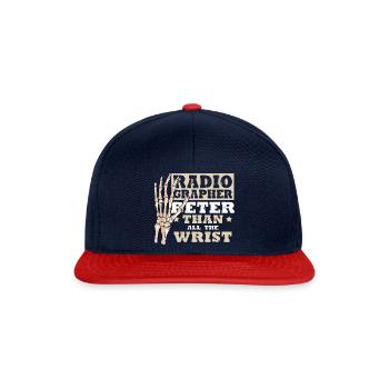Radiographer - beter than all the wrist - Snapback Cap - Navy/Rot - Vorne