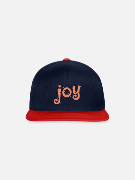 Joy - Snapback Cap - Navy/Rot
