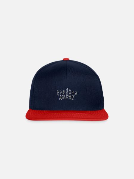 Italian anger - Snapback Cap - Navy/Rot