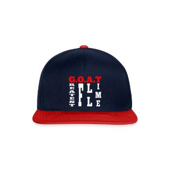 GOAT - Casquette snapback - bleu marine/rouge - Devant