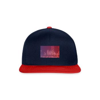Modern Art Raindrops. Schönes Geschenk! - Snapback Cap - Navy/Rot - Vorne