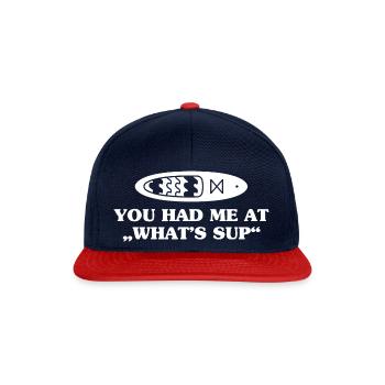 SUP Paddle Board Paddleboard - Casquette snapback - bleu marine/rouge - Devant