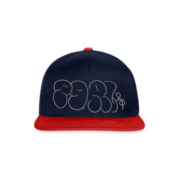 Parisian Street Art Souvenir - Snapback Cap - navy/red - Front