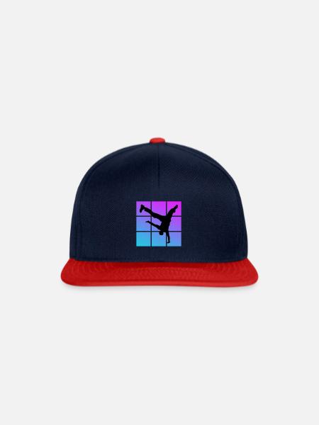 Breakdance - Snapback Cap - Navy/Rot