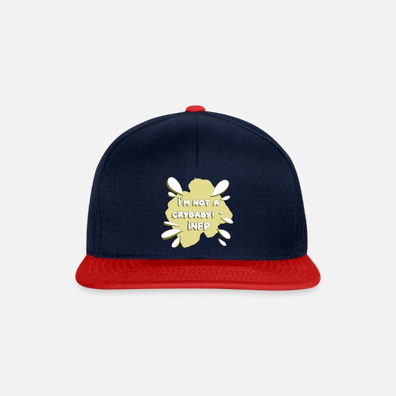 INFP Stereotyp Design crybaby - Snapback Cap - Navy/Rot