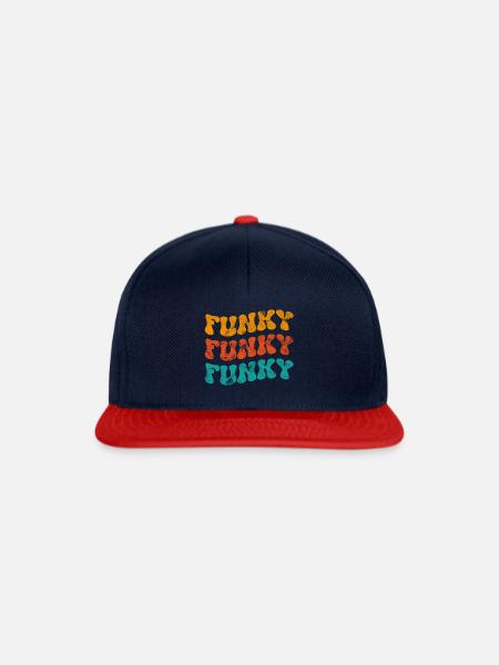 Funky Musik - Snapback Cap - Navy/Rot