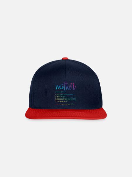 Mother - Snapback Cap - Navy/Rot